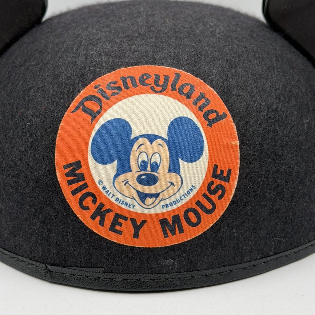 Vintage 1960s Disneyland Child Size Mickey Mouse Ears Cap/Hat Embroidered Nancy /cb