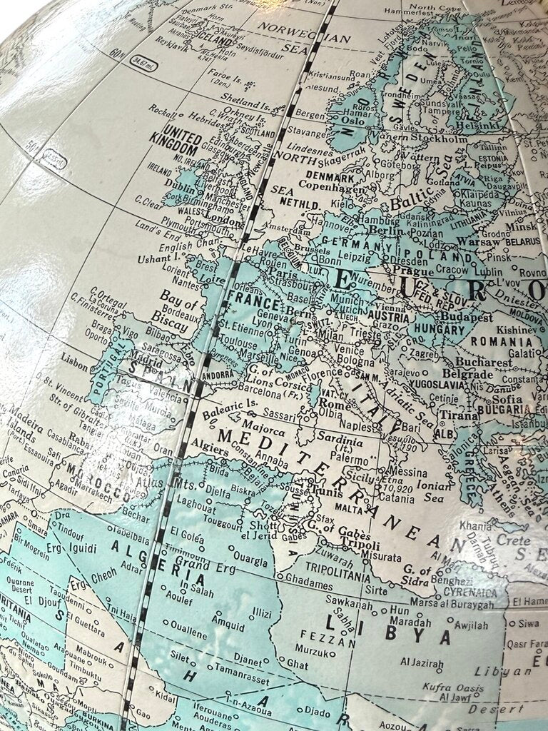 Vintage Crams Imperial World Globe