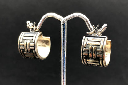 Vintage 4 Pair Sterling Silver & Gemstone Earrings /b
