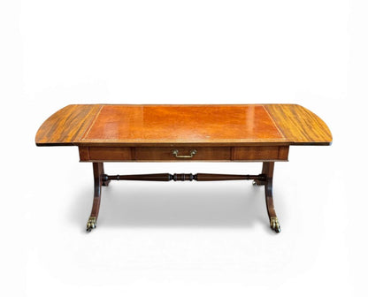 Brandt Furniture Drop Leaf Coffee Table Gold Trim