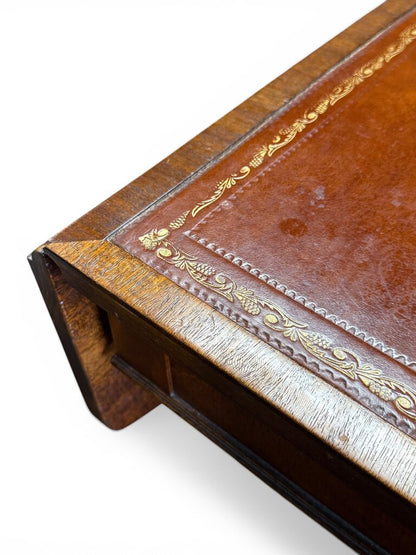 Brandt Furniture Drop Leaf Coffee Table Gold Trim