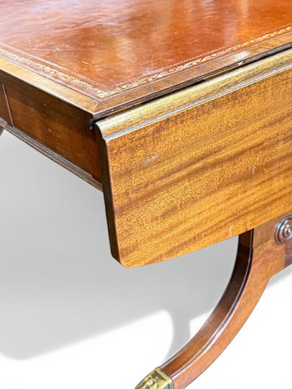 Brandt Furniture Drop Leaf Coffee Table Gold Trim