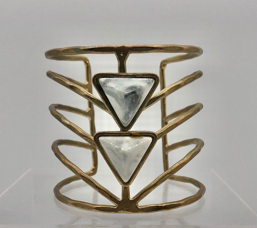 Vintage Artisan Made Brutalist Cuff Bracelet /b