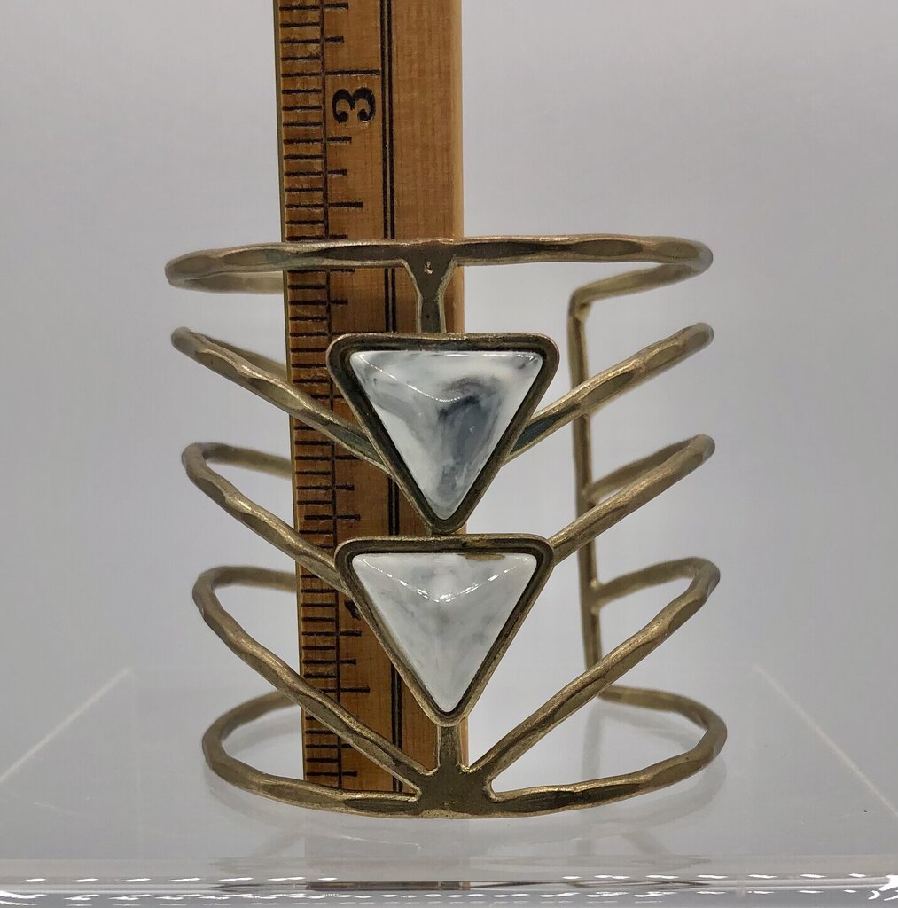 Vintage Artisan Made Brutalist Cuff Bracelet /b