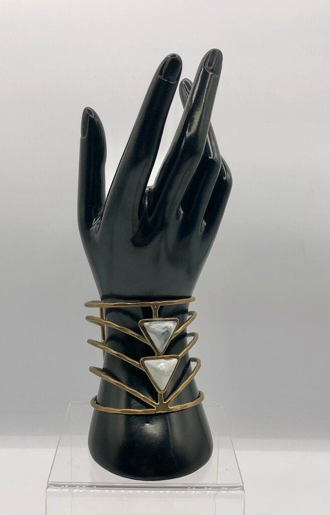 Vintage Artisan Made Brutalist Cuff Bracelet /b