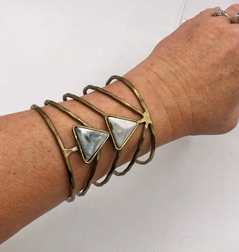 Vintage Artisan Made Brutalist Cuff Bracelet /b