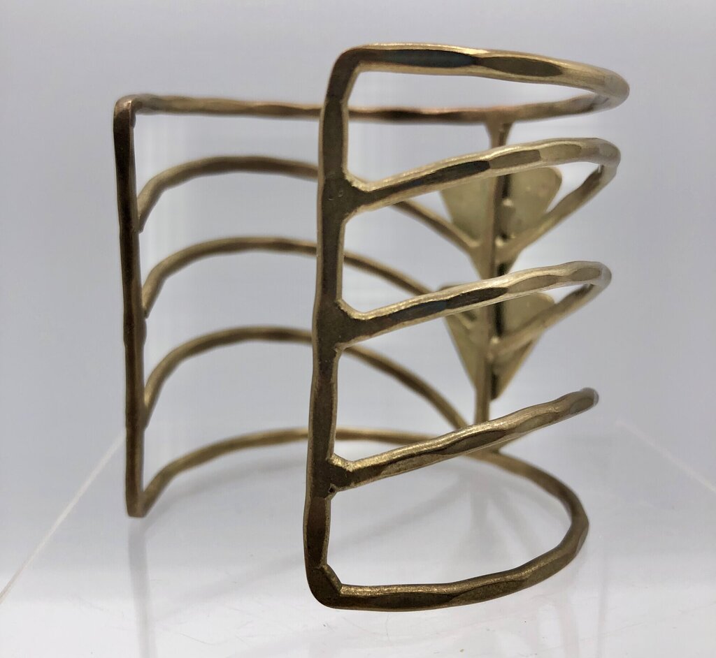 Vintage Artisan Made Brutalist Cuff Bracelet /b