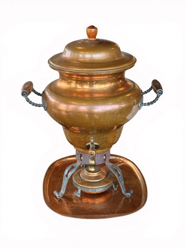 3PCS VTG Copper Samovar Tea Dispenser