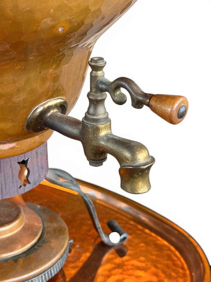 3PCS VTG Copper Samovar Tea Dispenser