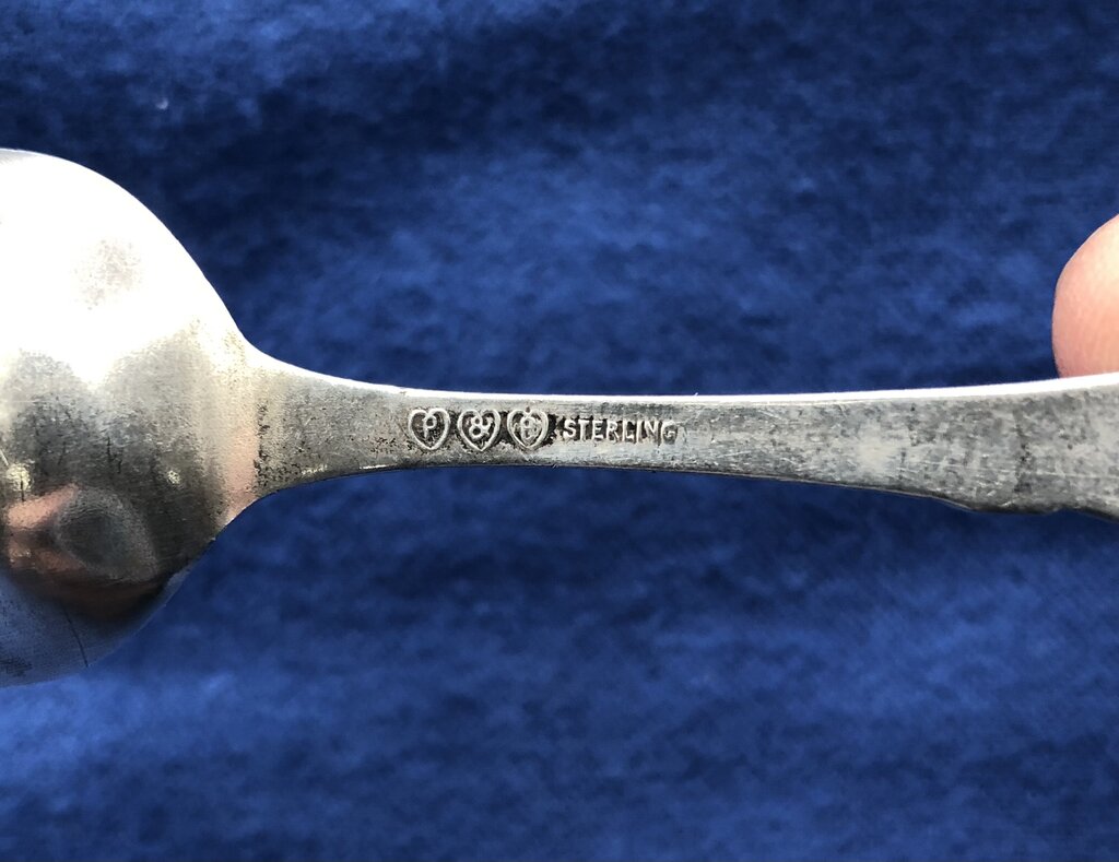 Antique Boyne City Sterling Silver Souvenir Spoon w/ Fish /b