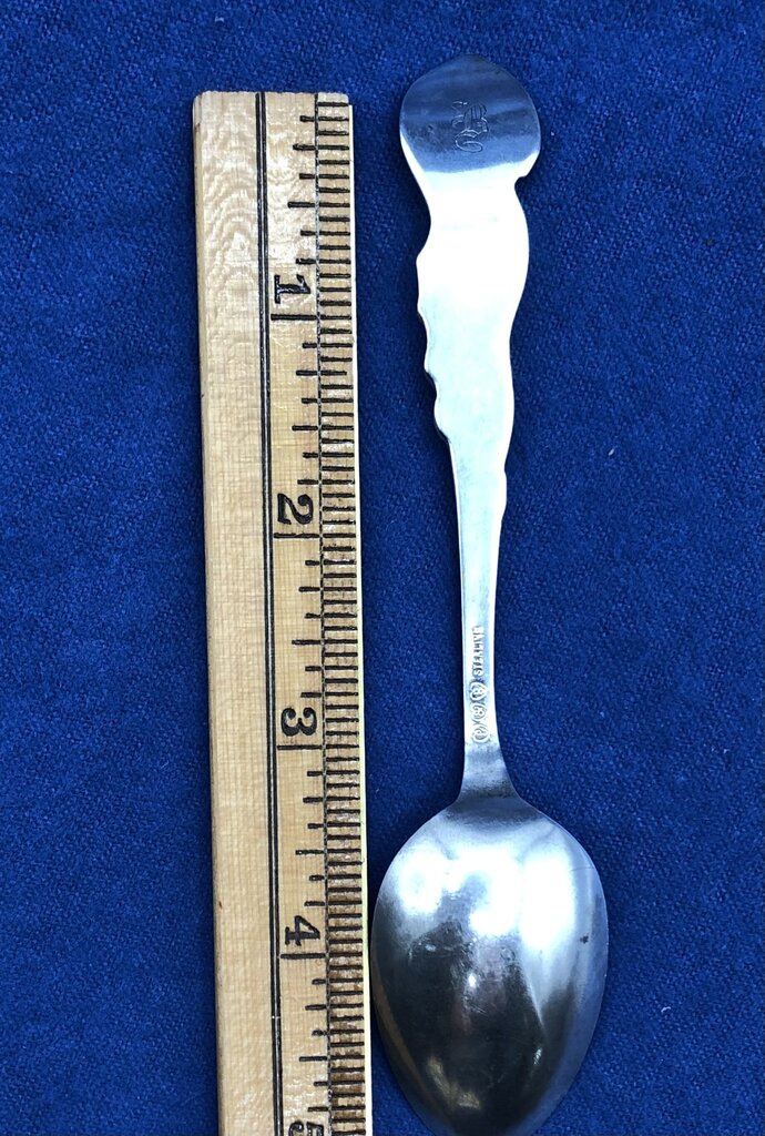 Antique Boyne City Sterling Silver Souvenir Spoon w/ Fish /b