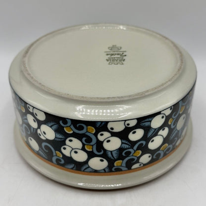 Vintage Arabia Finalnd Taika Mustikka 7 1/2” Round Serving Bowl Blueberries /cb