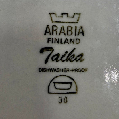 Vintage Arabia Finalnd Taika Mustikka 7 1/2” Round Serving Bowl Blueberries /cb