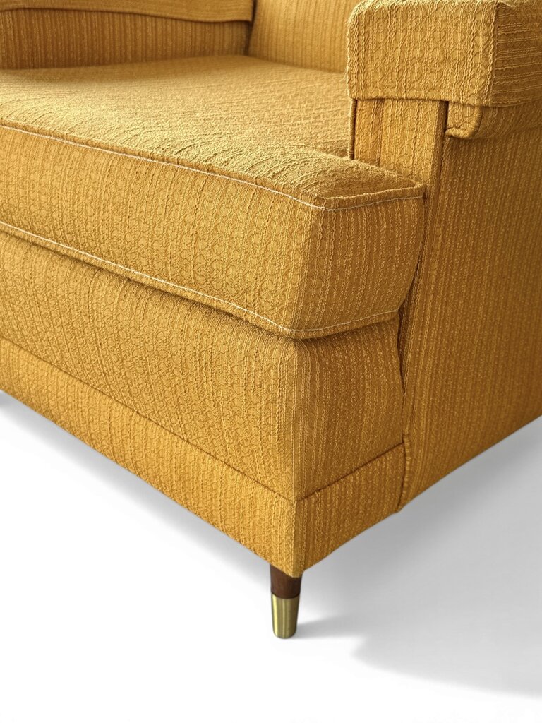 MCM Mustard Upholstered Chair
