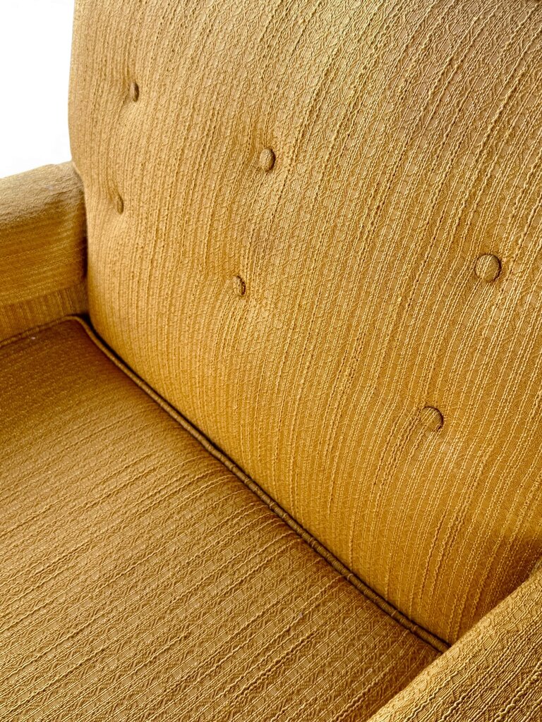 MCM Mustard Upholstered Chair