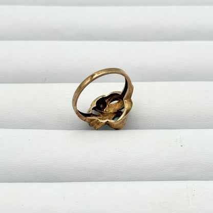 VTG 10k Gold And Aquamarine Art Deco Ring