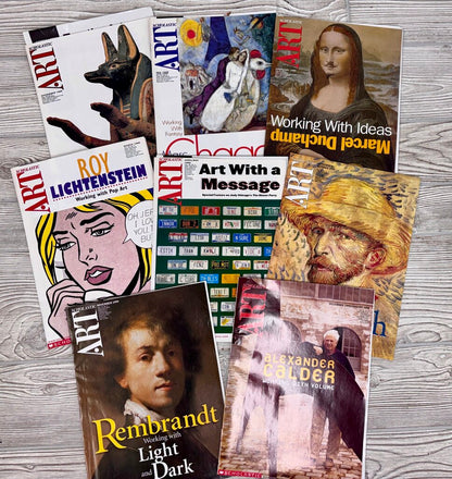 Set of 27 Scholatic Art Teacher’s Editions Random Editions from 1995-2000 /j