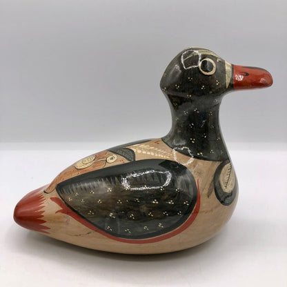 Vtg Tonala Mexican Folk Art Pottery Duck /b