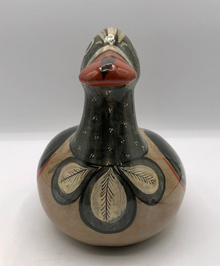 Vtg Tonala Mexican Folk Art Pottery Duck /b