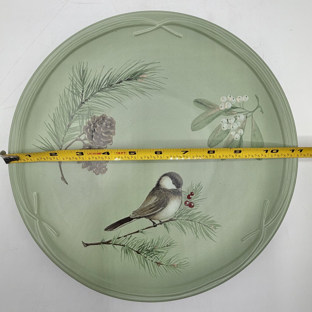 Portfolio by Pfaltzgraff Winterwood Green 3 Piece Buffet Set Mug Salad Plate Dinner Plate /cb