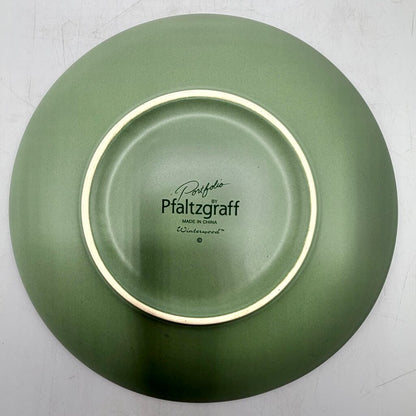 Portfolio by Pfaltzgraff Winterwood Green 3 Piece Buffet Set Mug Salad Plate Dinner Plate /cb