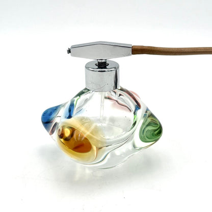 VTG MCM Mstišov Freeform Art Glass Perfume Bottle