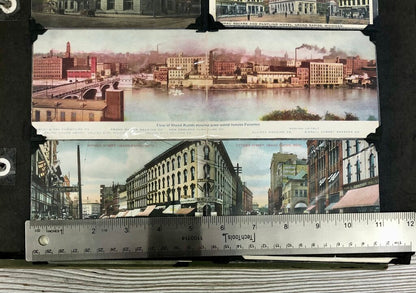 Antique Grand Rapids Mi. Postcard Album 1890’s- Early 1900’s /b