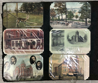 Antique Grand Rapids Mi. Postcard Album 1890’s- Early 1900’s /b