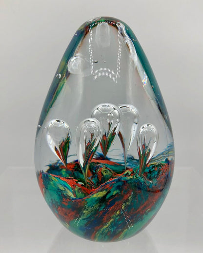 Multi-Color Art Glass Paperweight /b