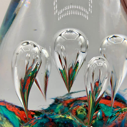 Multi-Color Art Glass Paperweight /b