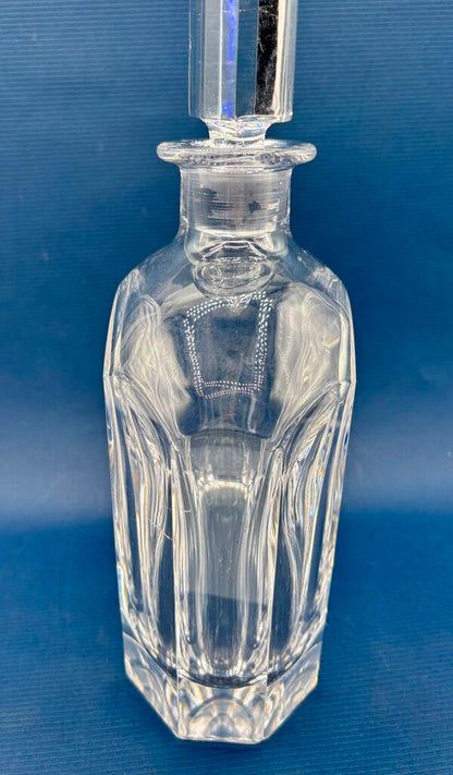 Orrefors Panel Cut 8” Crystal Decanter Signed /j