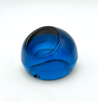 VTG MCM Slanted Orb Ashtray Cobalt Viking Glass