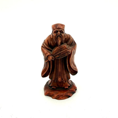 Set of 7 Immortals Of Taoism Resin Carved Figurines