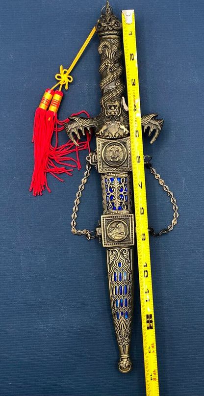 Lion Pride Blue Dragon Dagger w/ Sheath /b