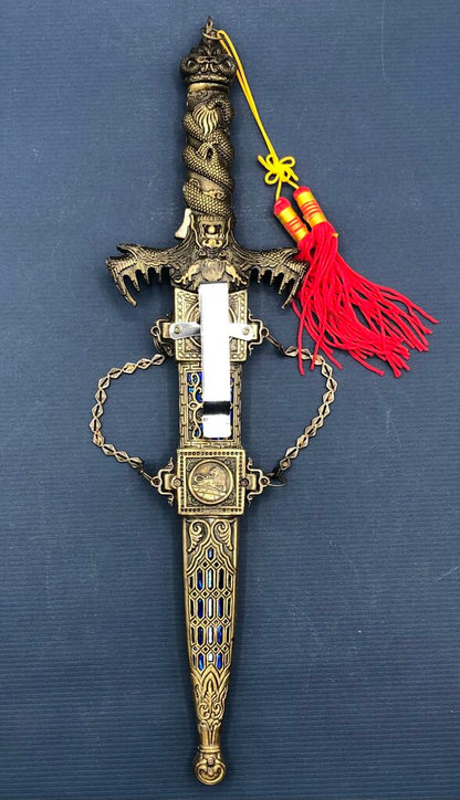 Lion Pride Blue Dragon Dagger w/ Sheath /b