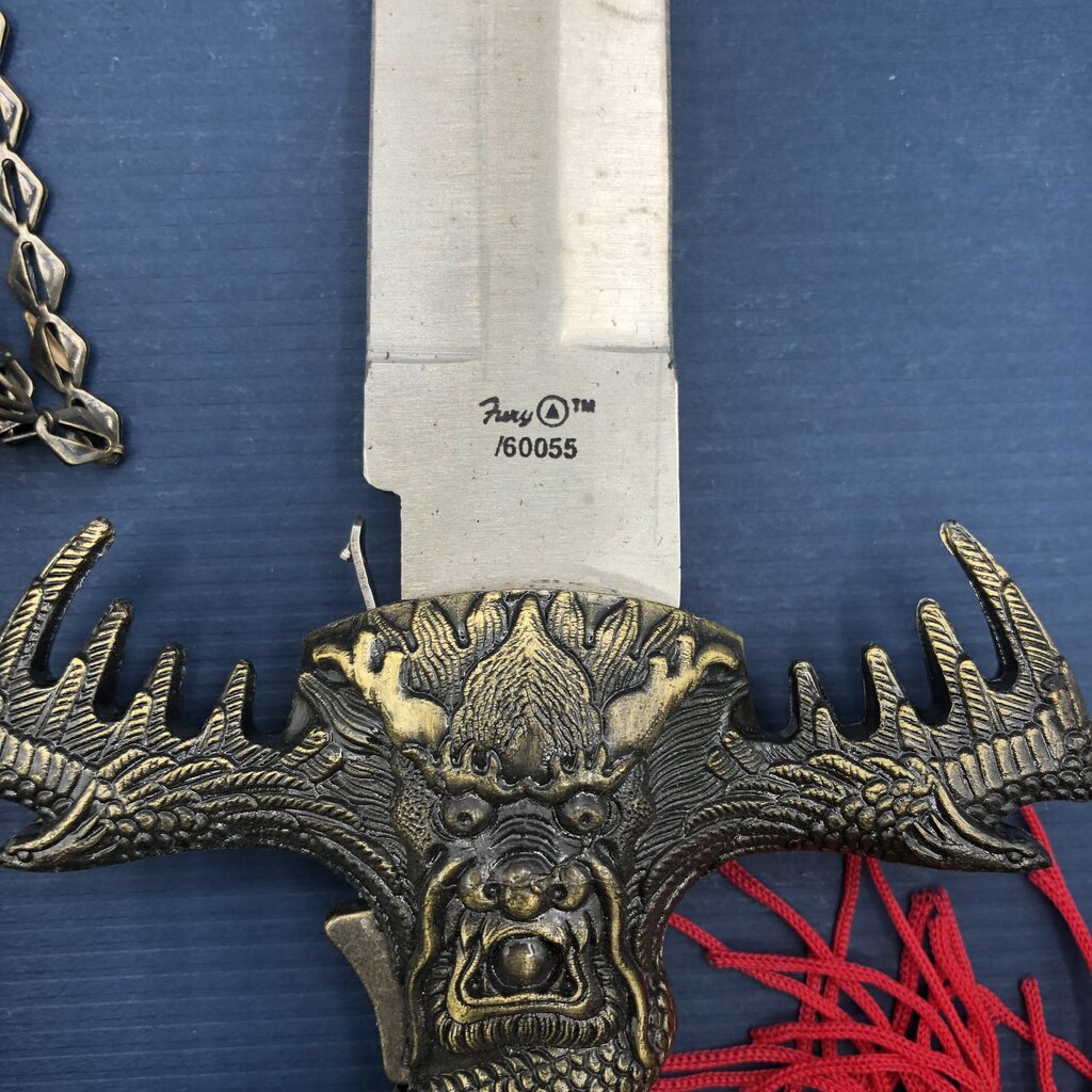 Lion Pride Blue Dragon Dagger w/ Sheath /b
