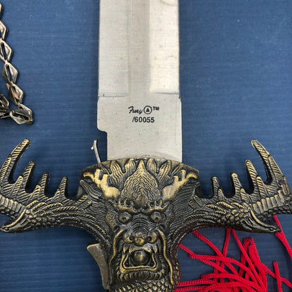 Lion Pride Blue Dragon Dagger w/ Sheath /b