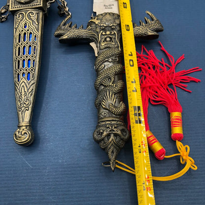 Lion Pride Blue Dragon Dagger w/ Sheath /b