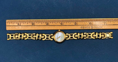 Pierre Cardin Pearlized Gold Tone Women’s Quartz Watch /b