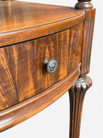Antique Carved Hardwood Side Table