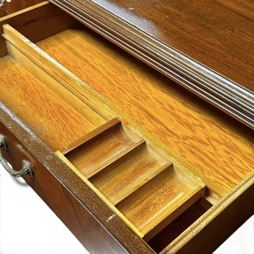 Antique Carved Hardwood 6 Drawer Dresser