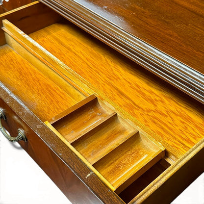 Antique Carved Hardwood 6 Drawer Dresser