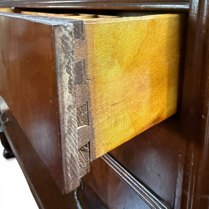 Antique Carved Hardwood 6 Drawer Dresser