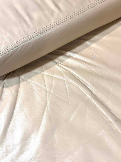 Genuine Reid Leather Cream Chair