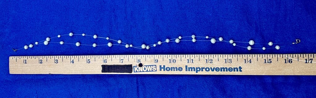 JCM Floating Pearl Necklace w/ 14K Clasp /j