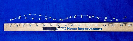JCM Floating Pearl Necklace w/ 14K Clasp /j