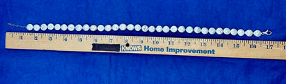 Flat Baroque Coin Pearl Necklace 17” /j