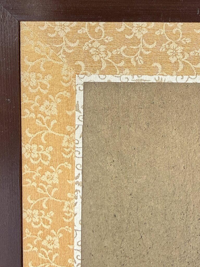 VTG Japanese Byobu 2 Paneled Iris Folding Screen