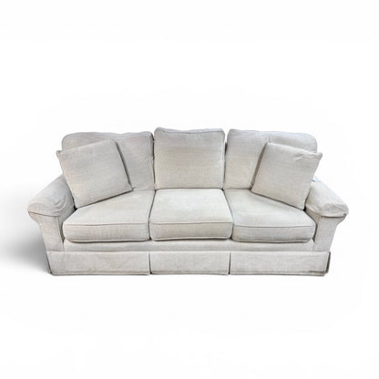 Soft Cream 3 Seater Couch With Two Matching Pillows