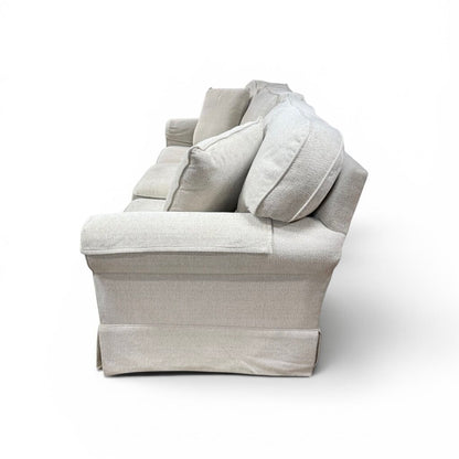 Soft Cream 3 Seater Couch With Two Matching Pillows